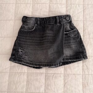 Zara - Size 8 - Charcoal Denim Skort